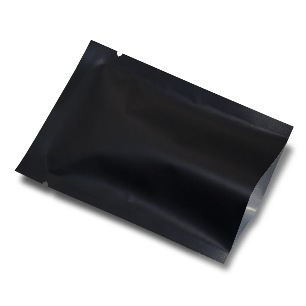 10x15cm 200pcs/lot Heat Seal Matte Black Aluminum Foil Vacuum Food Storage Bag Nut Snacks Bakery Open Top Mylar Pack Pouches
10x15cm 200pcs/lot Heat Seal Matte Black Aluminum Foil Vacuum Food Storage Bag Nut Snacks Bakery Open Top Mylar Pack Pouches