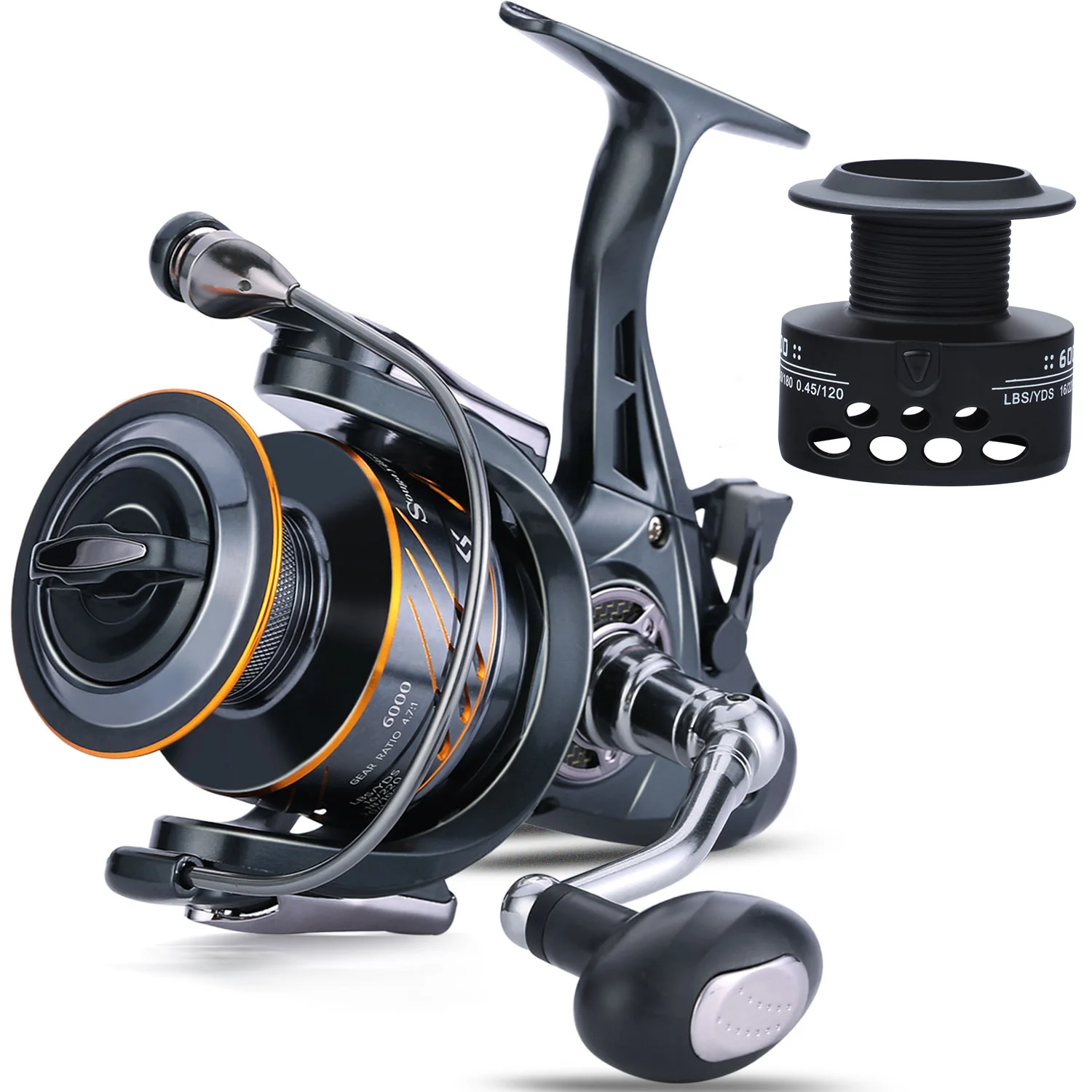 Sougayilang Front Rear Double Brake Spingning Reel 10kg Drag Power 5.5:1 High Speed Carp Fishing Reel Feeder Fishing Tackle 
Sougayilang Front Rear Double Brake Spingning Reel 10kg Drag Power 5.5:1 High Speed Carp Fishing Reel Feeder Fishing Tackle