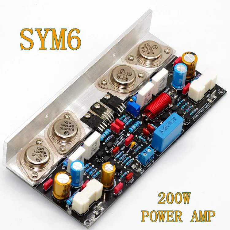 Sealed Tube Classic Discrete Power Amplifier SYM6 200W MJ15024 Finished Board and DIY Kit | Электроника