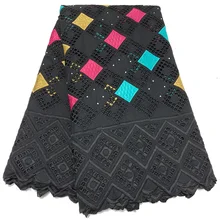 NIAI מכירה לוהטת 100% כותנה בד אפריקאי יבש ניגרי תחרה בד 2019 גבוהה באיכות שוויצרית וואל בשוויץ XY2868B-1(China)