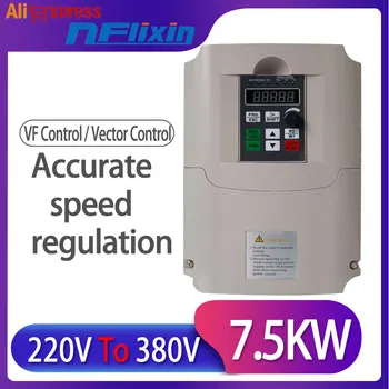 

VFD inverter 7.5HP 5.5KW Variable Frequency Driver 1 Phase input 220V 400Hz 3 phase output CNC Speed Controller