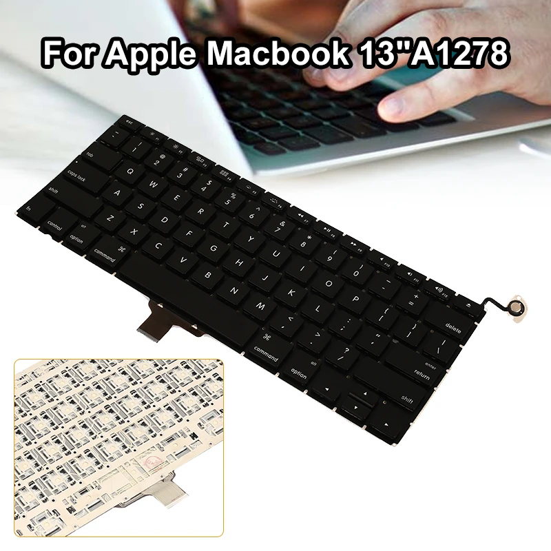 Laptop English keyboard replacement keyboard for Apple Macbook Pro 13" A1278 2011 2012 2009 2010 (Note box packaging, US models)
Laptop English keyboard replacement keyboard for Apple Macbook Pro 13" A1278 2011 2012 2009 2010 (Note box packaging, US models)