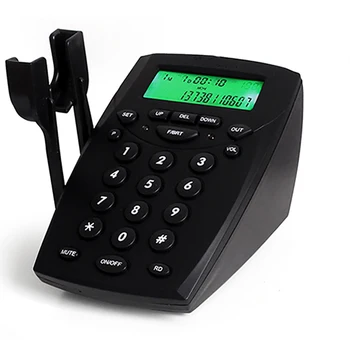 Telephone Dialpad with Headset Stand, Call Center Dial Key Pad Phone Black Corded Dialpad with Caller ID for Home & Business
Telephone Dialpad with Headset Stand, Call Center Dial Key Pad Phone Black Corded Dialpad with Caller ID for Home & Business