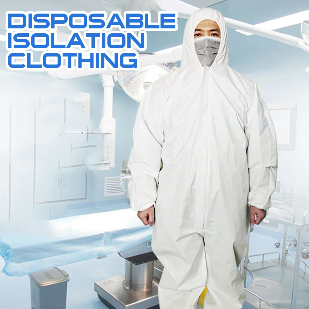 Fast Shipping Disposable Coverall Dust Spray Suit SNon-woven Dust-proof Clothing White Labor Safely Security Protection Clothes
Fast Shipping Disposable Coverall Dust Spray Suit SNon-woven Dust-proof Clothing White Labor Safely Security Protection Clothes