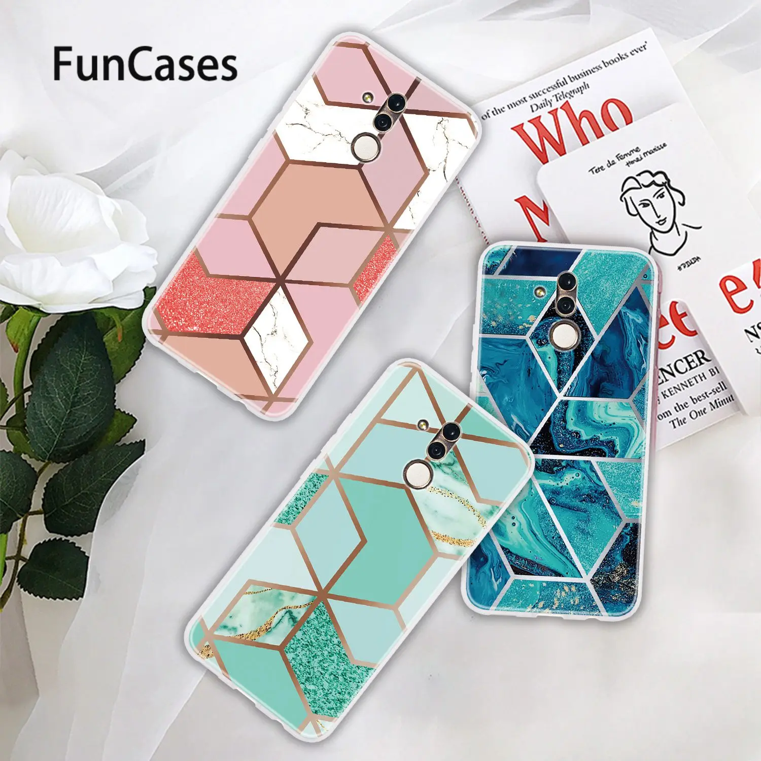 Чехлы для мобильных телефонов etui huawei mate 30 треугольные мягкие чехлы из ТПУ