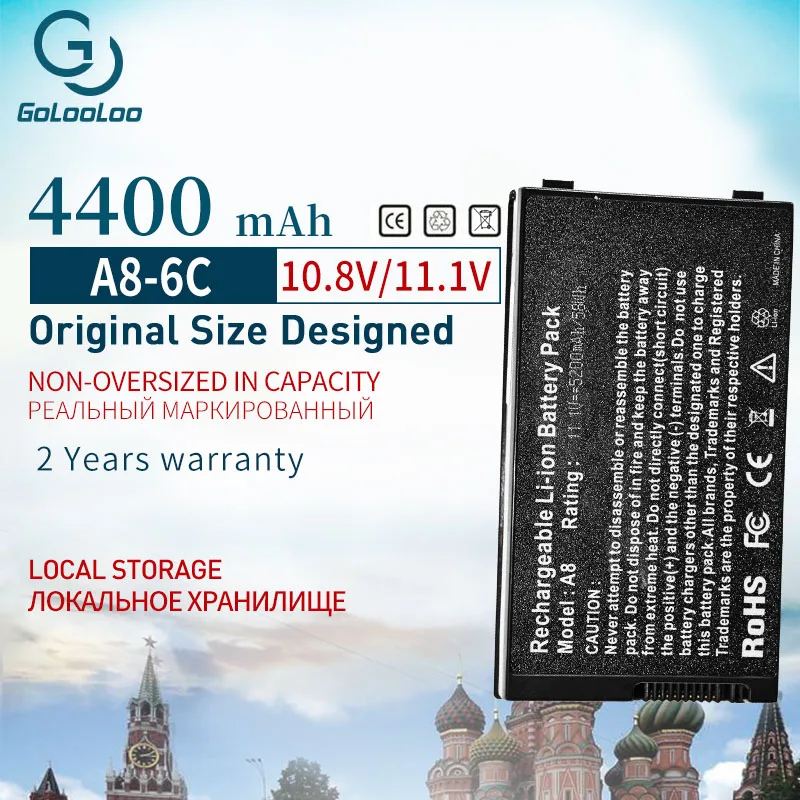 Golooloo 4400 mAh аккумулятор для ноутбука ASUS X83Vm Z99 Z99D Z99Dc Z99E Z99F Z99H Z99He Z99J Z99Ja Z99Jc Z99Je Z99Jm Z99Jn |