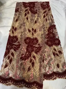 Wine Color African Lace Fabric 2020 High Quality French Velvet Lace Fabric With Stones Lace Fabric For Wedding Party
Wine Color African Lace Fabric 2020 High Quality French Velvet Lace Fabric With Stones Lace Fabric For Wedding Party