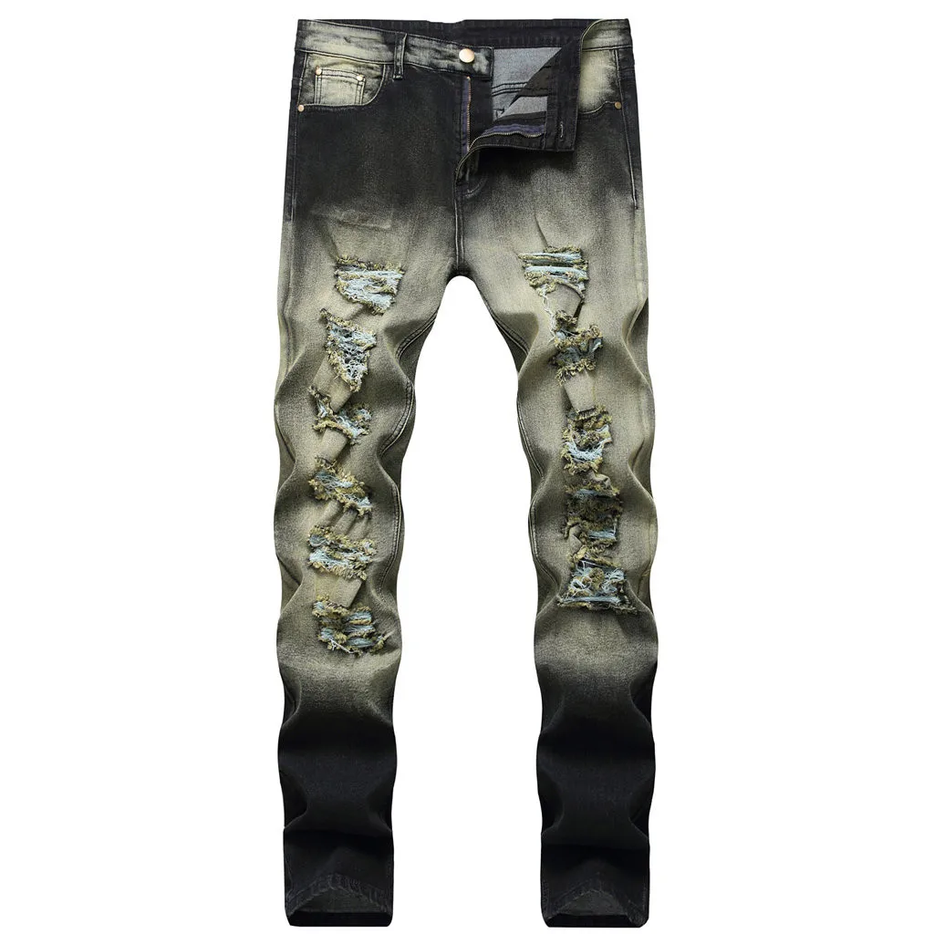 Vintage Ripped Jeans Men Zipper Skinny Denim Pants Classic Cowboy Hip Pop Slim Fit Destroyed Jeans Pencil Pants 10.21
Vintage Ripped Jeans Men Zipper Skinny Denim Pants Classic Cowboy Hip Pop Slim Fit Destroyed Jeans Pencil Pants 10.21