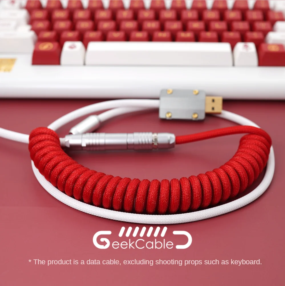 GeekCable Handmade Customized Mechanical Keyboard Data Cable for GMK Theme SP Keycap Line CA66 Red and White Colorway Type-C
GeekCable Handmade Customized Mechanical Keyboard Data Cable for GMK Theme SP Keycap Line CA66 Red and White Colorway Type-C