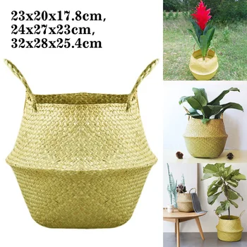Seagrass Wickerwork Storage Basket Rattan Foldable Hanging Flower Pot Planter Grocery Baskets Plant Pot Covers
Seagrass Wickerwork Storage Basket Rattan Foldable Hanging Flower Pot Planter Grocery Baskets Plant Pot Covers