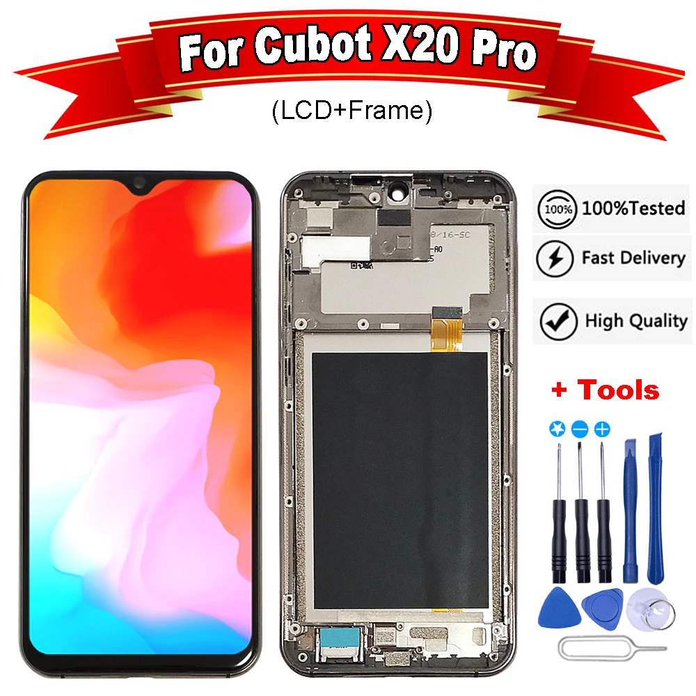 ЖК дисплей 6 3 дюйма для Cubot X20 Pro с сенсорным экраном и дигитайзером рамка в сборе