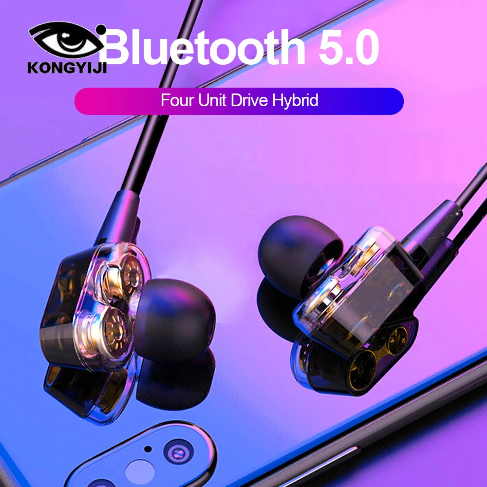 Earphone S10 Double Dynamic Hybrid Bluetooth Earphone Wireless Headphones Four Unit Drive Bass Earphone for Phone with mic 5.0
Earphone S10 Double Dynamic Hybrid Bluetooth Earphone Wireless Headphones Four Unit Drive Bass Earphone for Phone with mic 5.0