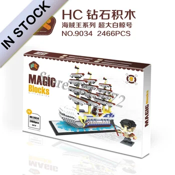 In Stock Diamond blocks HC9034 One Piece White whale Pirate Ship Boat HC 9034 2466Pcs Cartoon Fashion Model Building Kits Blocks
In Stock Diamond blocks HC9034 One Piece White whale Pirate Ship Boat HC 9034 2466Pcs Cartoon Fashion Model Building Kits Blocks