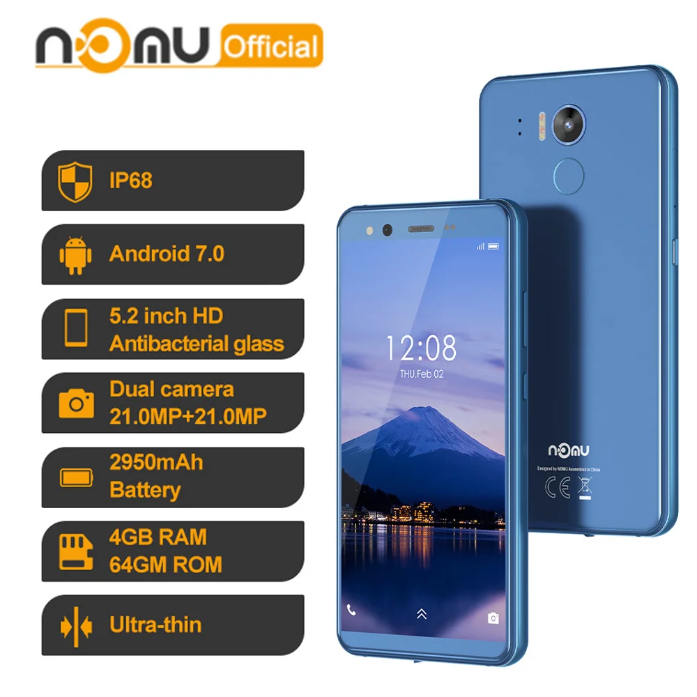 Nomu M8 смартфон с 5 2 дюймовым дисплеем восьмиядерным процессором MTK6750T ОЗУ 4 Гб ПЗУ 64