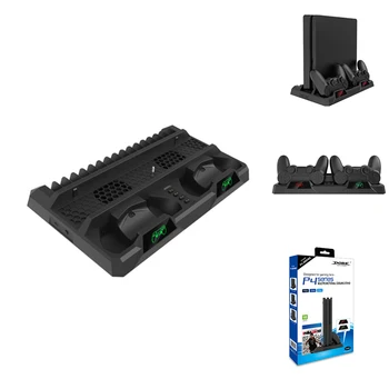 Space-saving Game USB Controller Stand with Cooling Fan Dual Controller 3 in 1 Console Stand Charger for PS4 Slim Pro
Space-saving Game USB Controller Stand with Cooling Fan Dual Controller 3 in 1 Console Stand Charger for PS4 Slim Pro