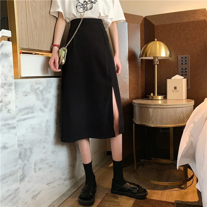Summer 2021 new Korean student mid-length split drape drape cover crotch skirt high waist A-line skirt wrap skirts summer
Summer 2021 new Korean student mid-length split drape drape cover crotch skirt high waist A-line skirt wrap skirts summer