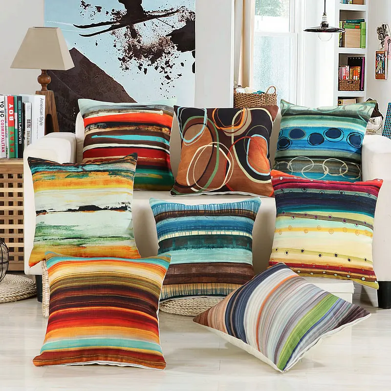 Multicolor Geometry stripes Series Decorative Pillow Cushion Covers Pillowcase Cushions for Sofa Polyester Pillowcover
Multicolor Geometry stripes Series Decorative Pillow Cushion Covers Pillowcase Cushions for Sofa Polyester Pillowcover