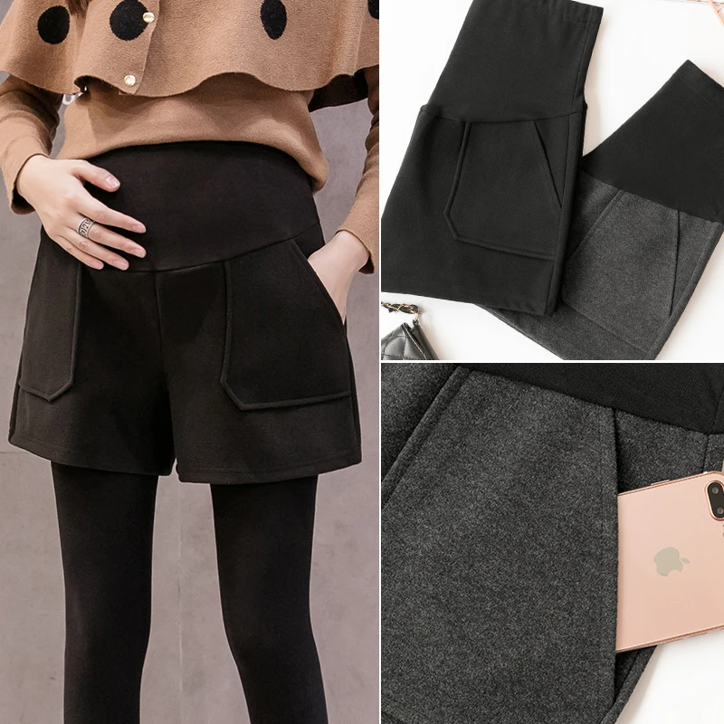 fall and winter pregnant mother warmth show thin Protect the baby shorts Slim and firm hips Outdoor fashion maternity culottes
fall and winter pregnant mother warmth show thin Protect the baby shorts Slim and firm hips Outdoor fashion maternity culottes