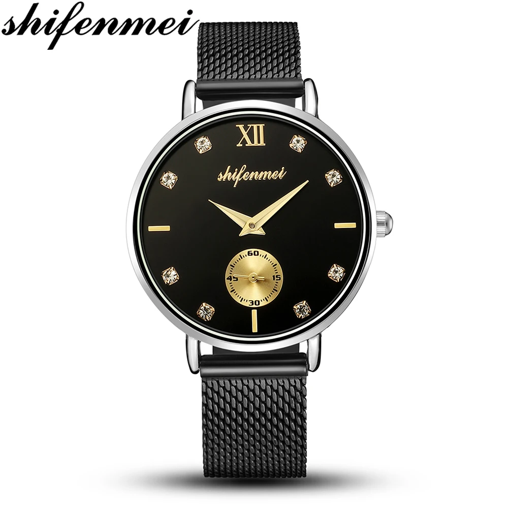 Shifenmei S1081 ультра-тонкие женские часы модные роскошные браслет Reloj Mujer Часы |