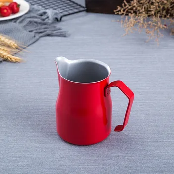 500Ml Thick Stainless Steel Italian Espresso Latte Milk Frothing Pitcher Steaming Jug Milk Foam Container 
500Ml Thick Stainless Steel Italian Espresso Latte Milk Frothing Pitcher Steaming Jug Milk Foam Container