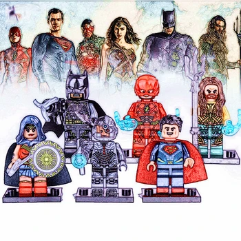 DC Justice League Batman Wonder Woman Superman Aquaman Building Mini figure movie Mini figure blocks Bricks Children Toy gift
DC Justice League Batman Wonder Woman Superman Aquaman Building Mini figure movie Mini figure blocks Bricks Children Toy gift