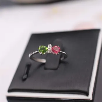 High Quality Colorful Natural Gemstone Tourmaline Resiable Rings S925 Sterling Silver Fine Jewelry for Women's Ring Jewelry Gift
High Quality Colorful Natural Gemstone Tourmaline Resiable Rings S925 Sterling Silver Fine Jewelry for Women's Ring Jewelry Gift