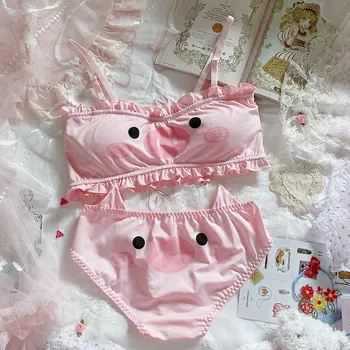 Anime Lolita Pig Pig Tube top Undewear Suit Japanese Soft Sister Cute Cosplay High school Student Cartoon Bra & Panties Sets
Anime Lolita Pig Pig Tube top Undewear Suit Japanese Soft Sister Cute Cosplay High school Student Cartoon Bra & Panties Sets