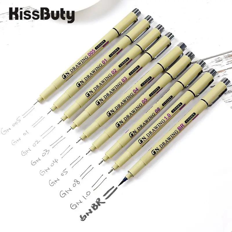 6/7/8/9 Pcs/Set Pigment Liner Ink Marker Pen 0.05 0.1 0.2 0.3 0.4 0.5 0.6 0.8 Different Tip Black Fineliner Sketching Brush Pen
6/7/8/9 Pcs/Set Pigment Liner Ink Marker Pen 0.05 0.1 0.2 0.3 0.4 0.5 0.6 0.8 Different Tip Black Fineliner Sketching Brush Pen