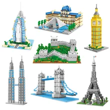 Brick Building Blocks World Famous 3D Model Building Toy City Street View DIY Miniature Building Block Assembly Toy Gift Boxless
Brick Building Blocks World Famous 3D Model Building Toy City Street View DIY Miniature Building Block Assembly Toy Gift Boxless