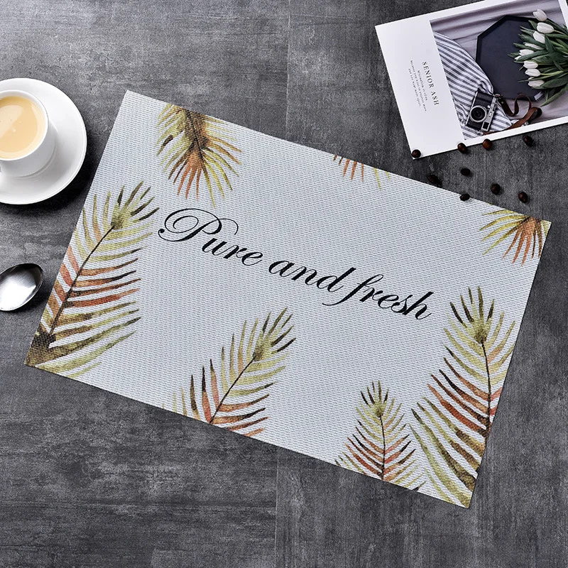 ALEYMAX Nordic Style PVC Art Tablemat Waterproof Decoration Mat Heat-resistant Placemat Tableware Mat for Table/Dishes/Cookware
ALEYMAX Nordic Style PVC Art Tablemat Waterproof Decoration Mat Heat-resistant Placemat Tableware Mat for Table/Dishes/Cookware
