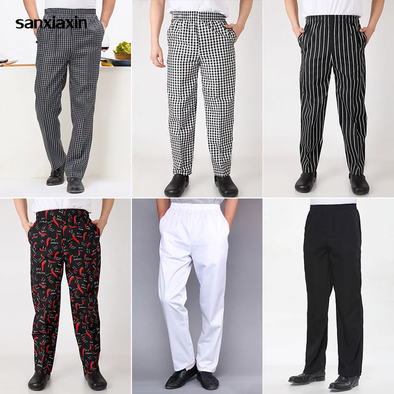 Food service Hotel Chef Waiter Working Pants Restaurant Chef trousers Unisex Elastic Waist Pocket Men and Women Loose Chef Pants
Food service Hotel Chef Waiter Working Pants Restaurant Chef trousers Unisex Elastic Waist Pocket Men and Women Loose Chef Pants