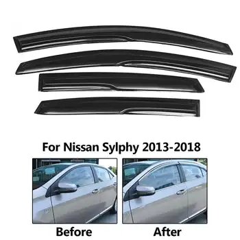 Car Window Rain Shield Visor Guards Protector Sun Wind Deflector Awning Shade Cover For Nissan Sylphy 2013-2018 Car Accessories 
Car Window Rain Shield Visor Guards Protector Sun Wind Deflector Awning Shade Cover For Nissan Sylphy 2013-2018 Car Accessories