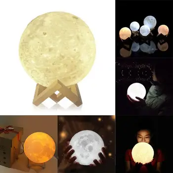 Night Light Moon 3D Lamp 3D with Holder USB Charging Gift Touch Sensor Changing Wood LED Moonlight
Night Light Moon 3D Lamp 3D with Holder USB Charging Gift Touch Sensor Changing Wood LED Moonlight