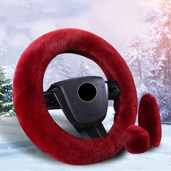 3pcs/set Warm Steering Wheel Cover Plush 8 Colors Car Steering Wheel Cover Set for Women Girl Universal Car Interior Accessories
3pcs/set Warm Steering Wheel Cover Plush 8 Colors Car Steering Wheel Cover Set for Women Girl Universal Car Interior Accessories