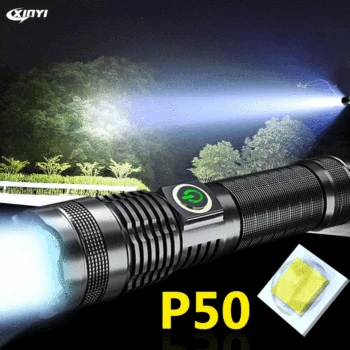 XHP50 High Light LED Flashlight Torch USB Charging 5 Modes Flashlight With Zoomable and Power Display,1*26650/1*18650 battery
XHP50 High Light LED Flashlight Torch USB Charging 5 Modes Flashlight With Zoomable and Power Display,1*26650/1*18650 battery
