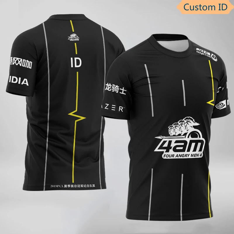 PUBG E-Sports Player Jersey Uniform 4AM Team Customized Name Fans Game T Shirt For Men Women Custom ID Tee Shirt
PUBG E-Sports Player Jersey Uniform 4AM Team Customized Name Fans Game T Shirt For Men Women Custom ID Tee Shirt