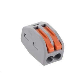 100pcs 222-412 PCT-212 PCT212 Universal Compact Wire Wiring Connector 2 pin Conductor Terminal Block With Lever 0.08-2.5mm
100pcs 222-412 PCT-212 PCT212 Universal Compact Wire Wiring Connector 2 pin Conductor Terminal Block With Lever 0.08-2.5mm