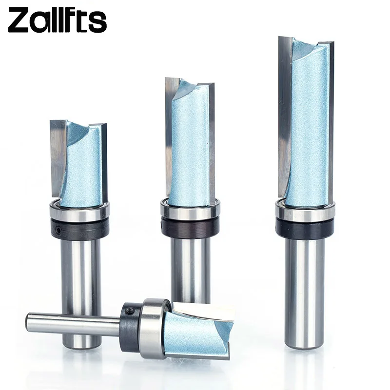 Tideway 1/2" 1/4" Shank Bearing Flush Trim Router Bit For Wood Woodworking Tungsten Steel Straight Bit With Milling Cutter Tool
Tideway 1/2" 1/4" Shank Bearing Flush Trim Router Bit For Wood Woodworking Tungsten Steel Straight Bit With Milling Cutter Tool