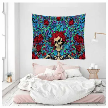 New Arrival Beach Blanket Mandala Skull Printed Wall Hanging Tapestry Picnic Yoga Mat Home for Living Room Decoration
New Arrival Beach Blanket Mandala Skull Printed Wall Hanging Tapestry Picnic Yoga Mat Home for Living Room Decoration
