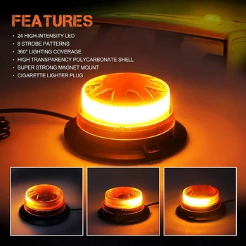 12V/24V High Intensity LED Beacon net Mount Low Profile Compact Strobe Flashing Emergency Warning Light
12V/24V High Intensity LED Beacon net Mount Low Profile Compact Strobe Flashing Emergency Warning Light