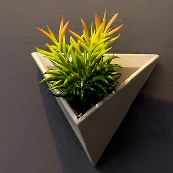 Wall Mounted Shopping Malls Durable Cement Flower Pot Arrangement Container Home Decoration Hotel Triangle Retro Bedroom Balcony 
Wall Mounted Shopping Malls Durable Cement Flower Pot Arrangement Container Home Decoration Hotel Triangle Retro Bedroom Balcony