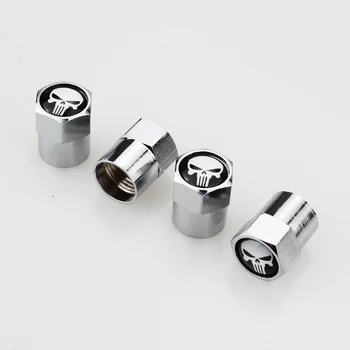 Car Styling New High Quality Car Wheel Tyre Tire Stem Air Valve Caps Key Chain Set Skull Punisher Black for bmw benz audi kia
Car Styling New High Quality Car Wheel Tyre Tire Stem Air Valve Caps Key Chain Set Skull Punisher Black for bmw benz audi kia
