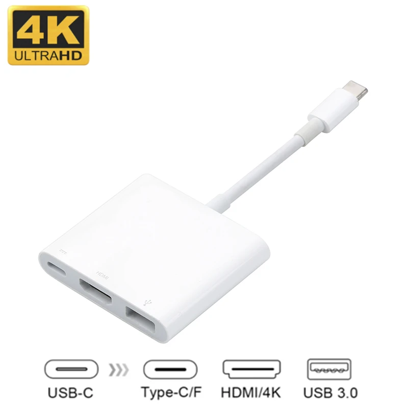 Фото KEBIDU USBC 3 1 конвертер USB C Type-USB 0/HDMI-совместимый/Type Женский зарядное устройство