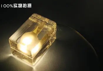 Glass block ice lamp table lamp ice cube desk lamp design house bed room book lamp
Glass block ice lamp table lamp ice cube desk lamp design house bed room book lamp