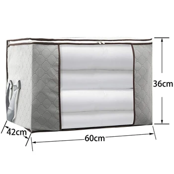 ABSS-Large Capacity Storage Bag,Gray Foldable Closet Organizer Clothing Storage Bags with Clear Window, Reinforced Handle and St
ABSS-Large Capacity Storage Bag,Gray Foldable Closet Organizer Clothing Storage Bags with Clear Window, Reinforced Handle and St