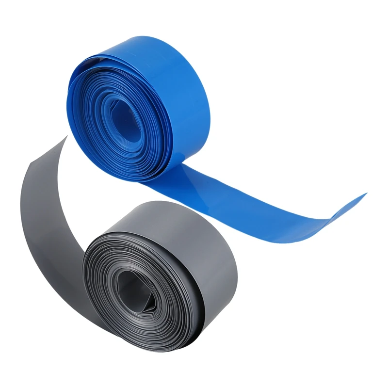 HFES 2 Pcs 10M 29.5Mm PVC Heat Shrink Tubing Wrap for 1 X 18650 Battery , Gray & Blue
HFES 2 Pcs 10M 29.5Mm PVC Heat Shrink Tubing Wrap for 1 X 18650 Battery , Gray & Blue