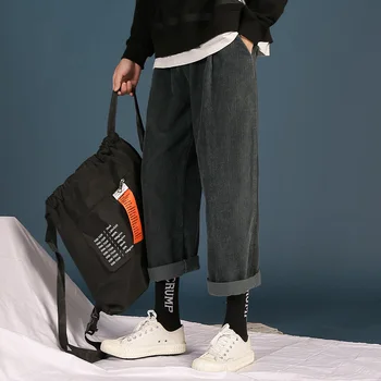 2019 Men's Thicken Elastic Hip Hop Trousers Corduroy Cotton Fabric Casual Pants High-quality Blue/green/khaki Sweatpants M-2XL
2019 Men's Thicken Elastic Hip Hop Trousers Corduroy Cotton Fabric Casual Pants High-quality Blue/green/khaki Sweatpants M-2XL