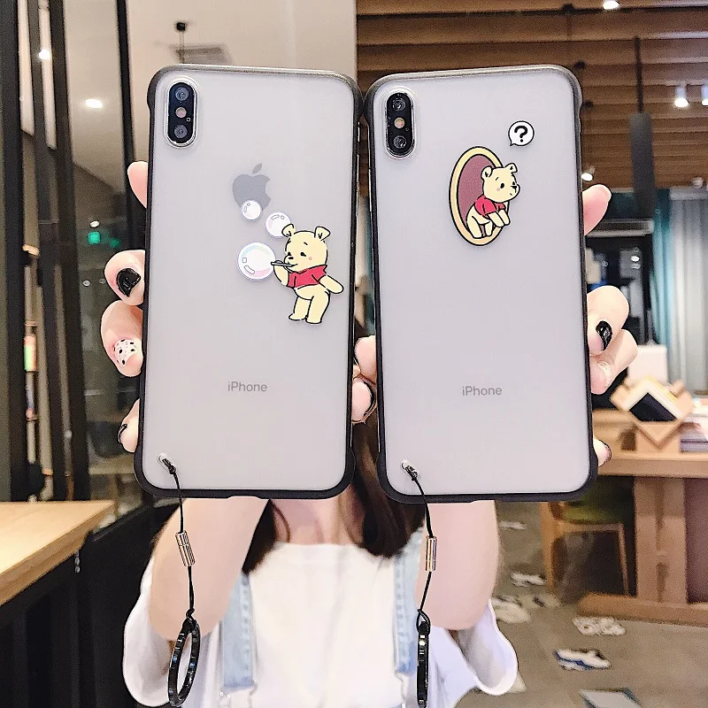 Winnie the Pooh ring buckle borderless phone case for iPhone 6 7 8 Plus X XS XR MAX silicone transparent high quality shell
Winnie the Pooh ring buckle borderless phone case for iPhone 6 7 8 Plus X XS XR MAX silicone transparent high quality shell