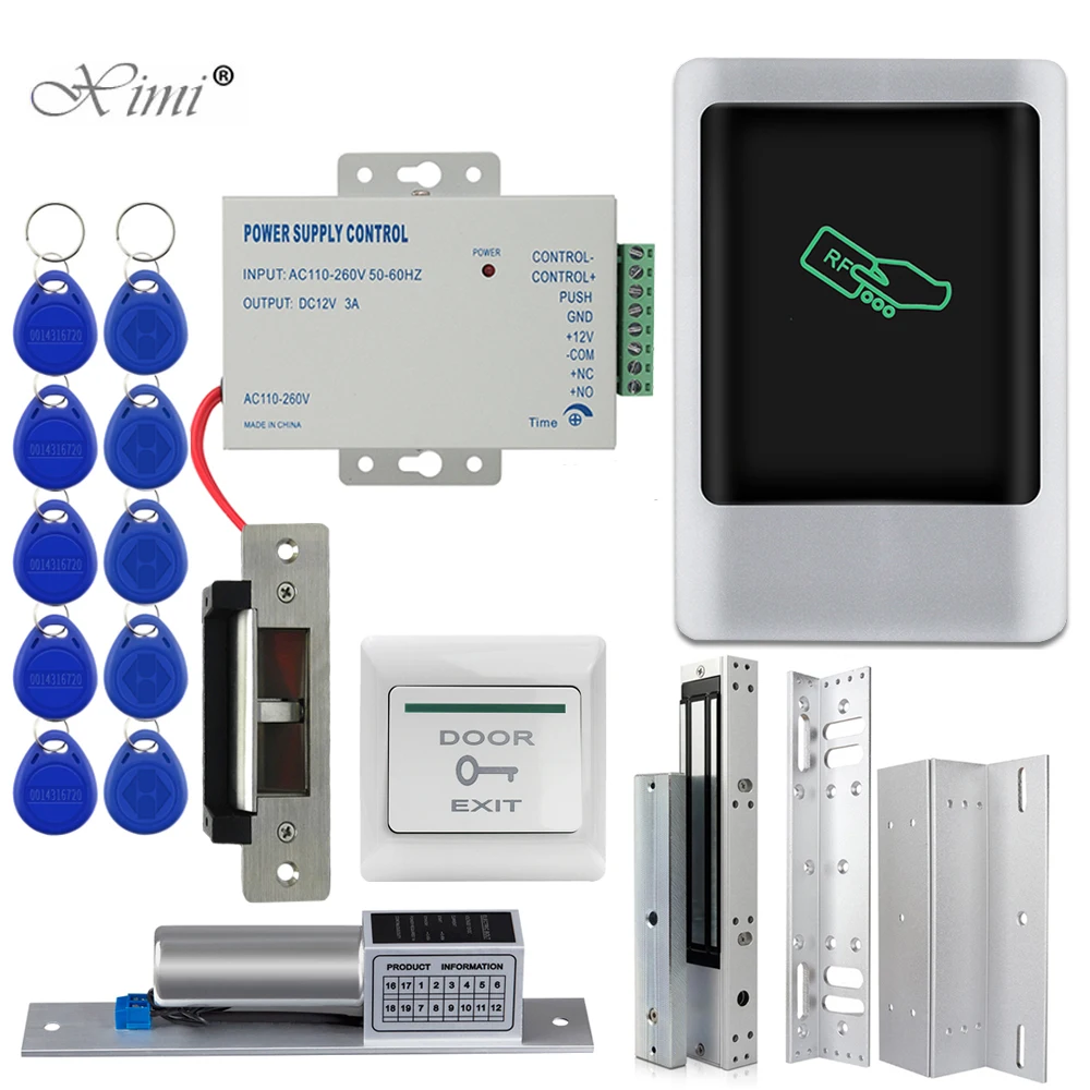 Outdoor Metal Access Control System IP68 Waterproof RFID Key chain + 180KG Electric Magnetic Strike Lock 12.5KHZ
Outdoor Metal Access Control System IP68 Waterproof RFID Key chain + 180KG Electric Magnetic Strike Lock 12.5KHZ