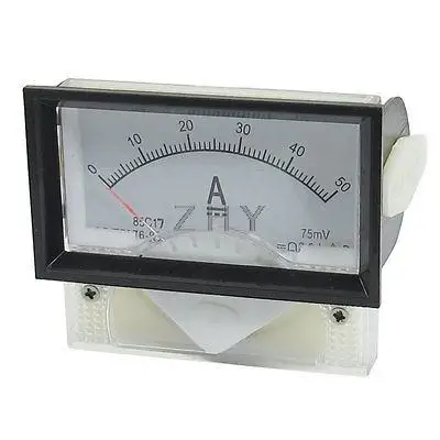 85C17 DC 0-50A Analog Panel Meter Ammeter Amperemeter
85C17 DC 0-50A Analog Panel Meter Ammeter Amperemeter